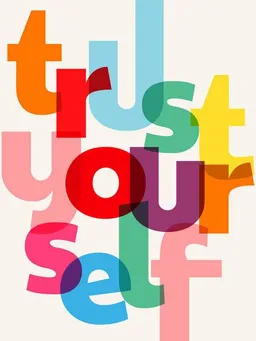 Photocircle Photocircle Poster / Leinwandbild - Trust Yourself Typography – Produktbild 1 von 1