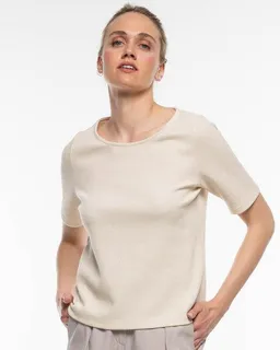 Alma & Lovis Alma & Lovis Edles Glitzer-Shirt in Waffelpiqué aus Organic Cotton | Pearl Shirt – Produktbild 1 von 1