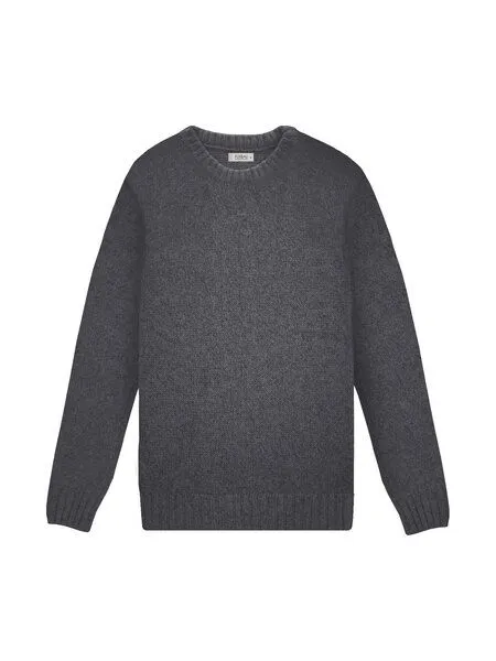 FUXBAU FUXBAU Männer Merino Strickpullover, Anthrazit, – Produktbild 3 von 4