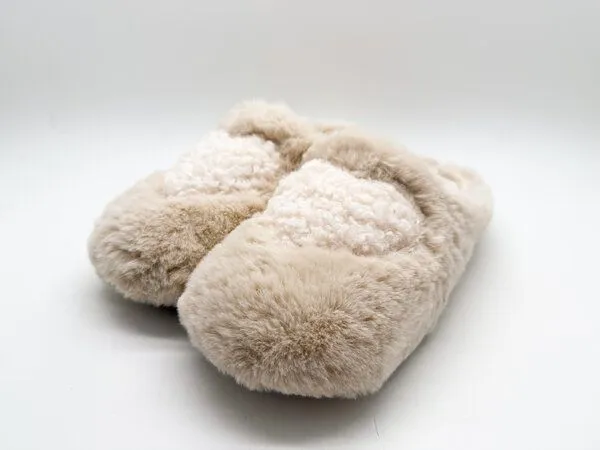 thies Rec Teddy Heart Slipper von thies ® aus rec. PES, Off white, – Produktbild 4 von 4