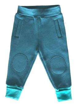 Leela Cotton Leela Cotton Kinder Hose aus türkisem Piquestoff Bio-Baumwolle - 2848 – Produktbild 1 von 1