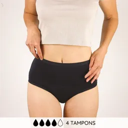 MYLILY MYLILY High Waist Schwarz - Periodenunterwäsche aus Baumwolle – Produktbild 1 von 1