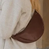 BOWLEANIES TASCHEN BOWLEANIES TASCHEN Moon Bag aus Lederfaserstoff, Chocolate gold, – Produktbild 1 von 1