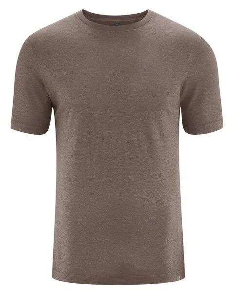 HempAge HempAge Herren T-Shirt Hanf/Bio-Baumwolle, Dust (braun), – Produktbild 1 von 2