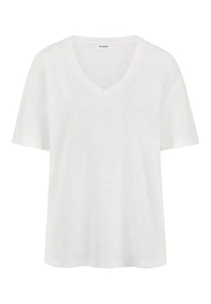hessnatur hessnatur T-Shirt Oversize aus Leinen und Bio-Baumwolle, Naturweiss, – Produktbild 3 von 4