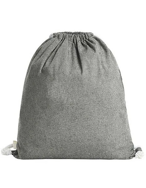Halfar Halfar Turnbeutel Gymsac aus recycelter Baumwolle 38 x 42 cm, Hellgrau, – Produktbild 1 von 2