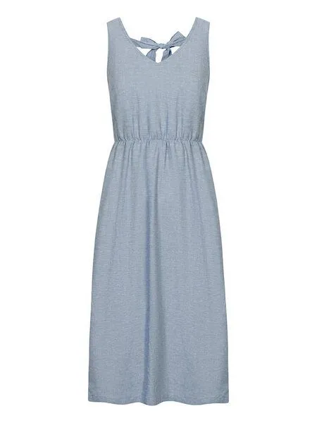 Bleed Bleed Hanno Hanf Lyocell (TENCEL) Kleid Blau – Produktbild 4 von 4