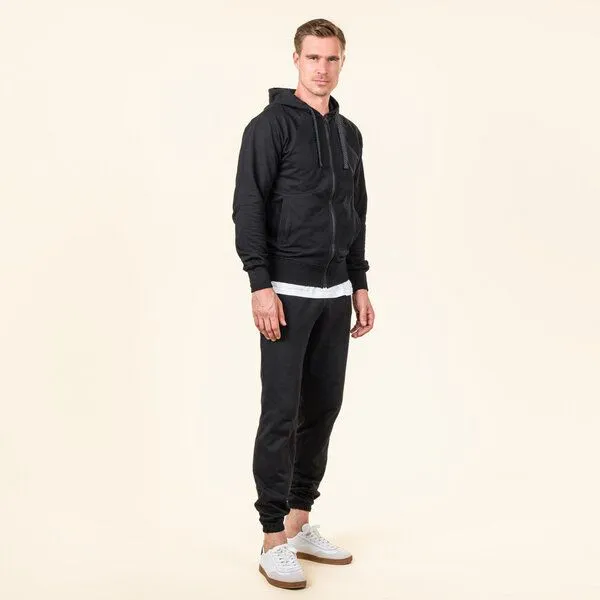 Living Crafts Living Crafts Herren Kapuzenjacke - CAMERON, Black, – Produktbild 3 von 3