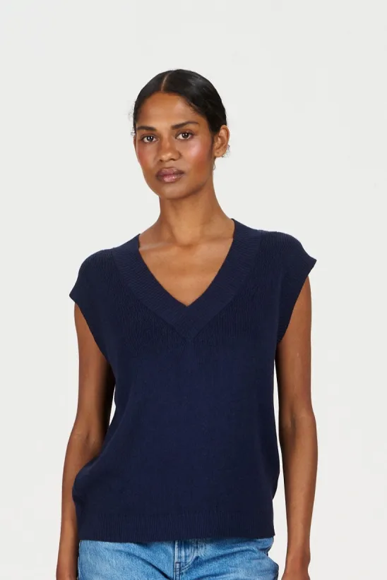 KOMODO KOMODO Damen vegan Weste Sander Navy, Extra dunkelblau, – Produktbild 2 von 2