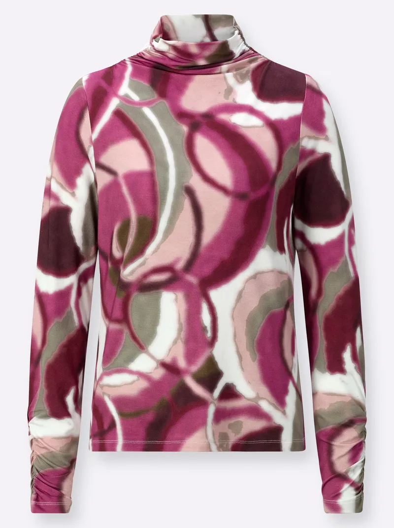 Witt Langarmshirt ecru-erika-bedruckt, Ecru-erika-bedruckt, – Produktbild 1 von 2