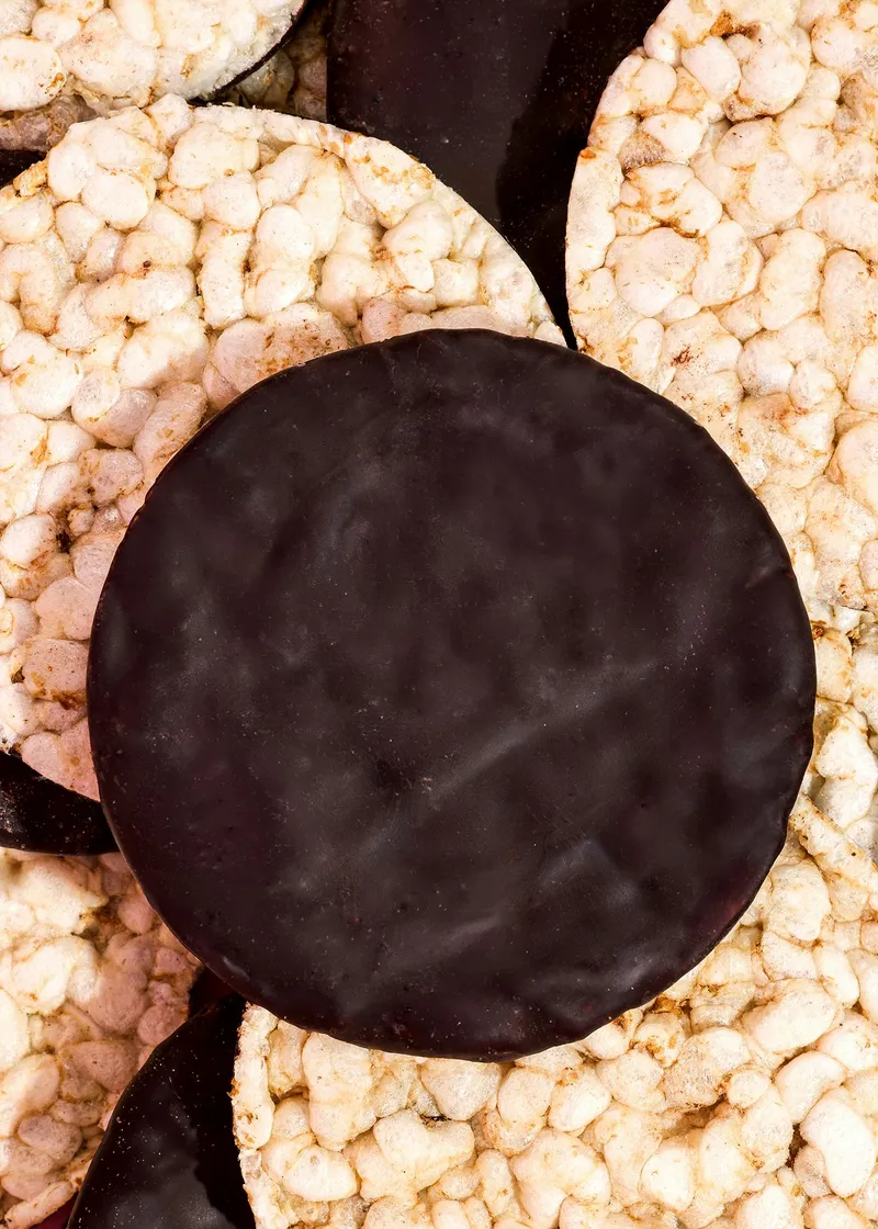 KoRo Vollkornreiswaffeln mit dunkler Schokolade 90 g – Produktbild 2 von 5