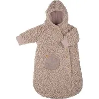Pure pure by Bauer PURE PURE by Bauer Fußsack Kinderwagen mit Kapuze Bio Schurwolle Plüsch kaschmir Gr.62/68, Braun, – Produktbild 1 von 1