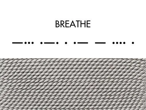 renna deluxe renna deluxe Morse-Code Armband aus Sterling Silber, Grau, – Produktbild 5 von 8
