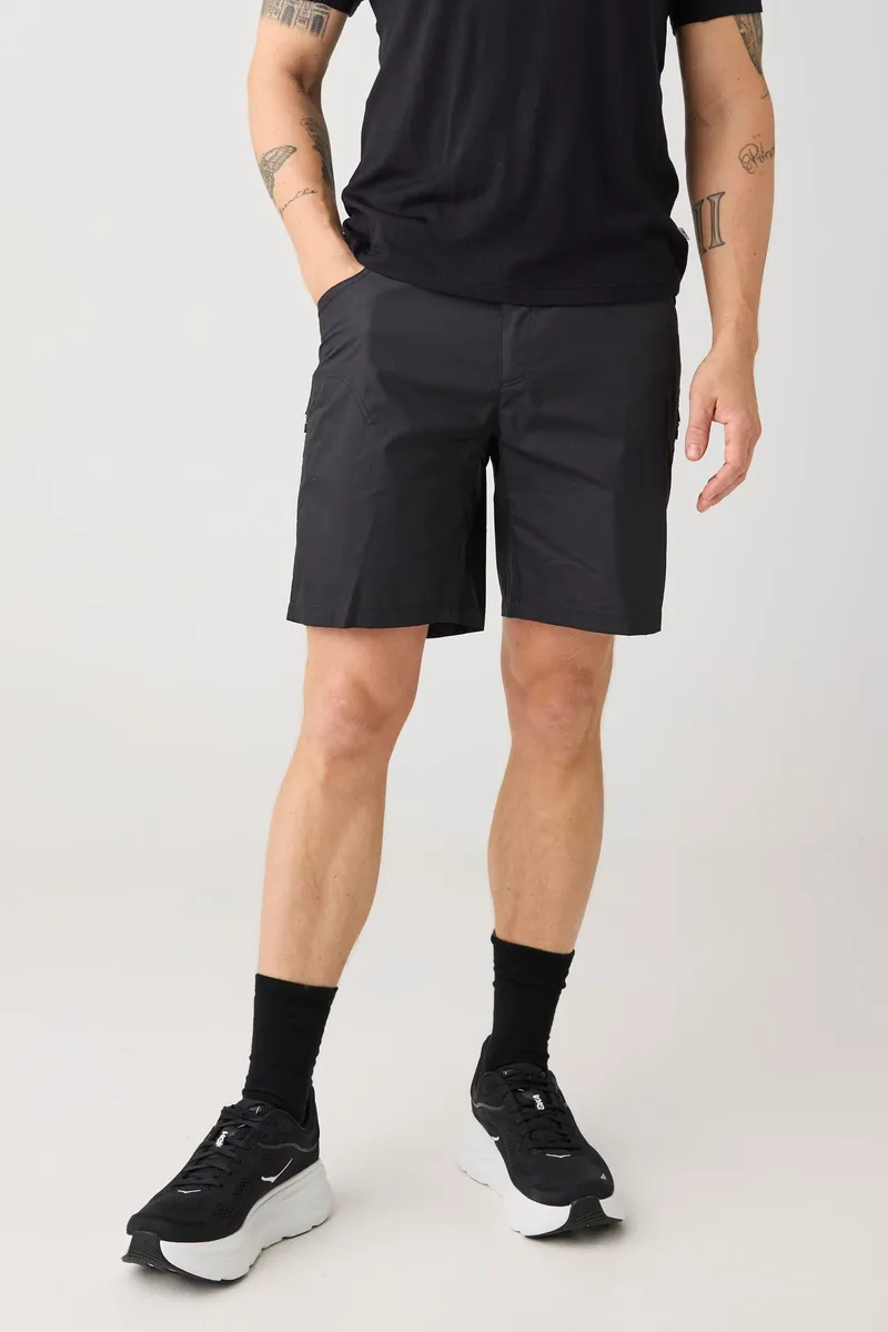 KnowledgeCotton Apparel KnowledgeCotton Apparel Herren vegan Shorts Vent Ripstop 90 Black Jet, Schwarz, – Produktbild 2 von 2