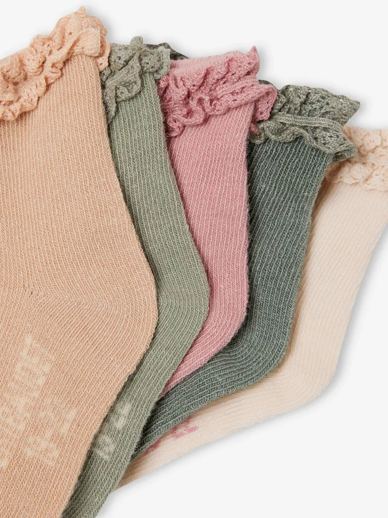 Vertbaudet 5er-Pack Baby Socken, Pack grün, – Produktbild 2 von 2