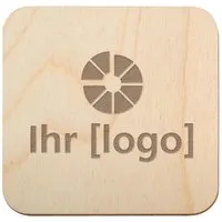FSC-zertifizierter Untersetzer quadratisch, Birke – Produktbild 1 von 1