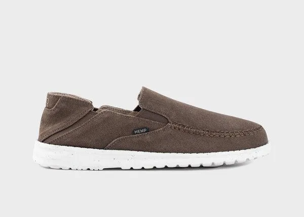8000Kicks 8000Kicks SunSlide Hanf-Slipper in Dunkelbraun – Produktbild 1 von 4