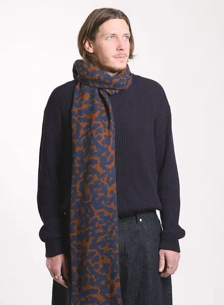 Djian Djian Schal aus Merino-Wolle – EDDA – mulesingfrei, Blau / braun, – Produktbild 3 von 4
