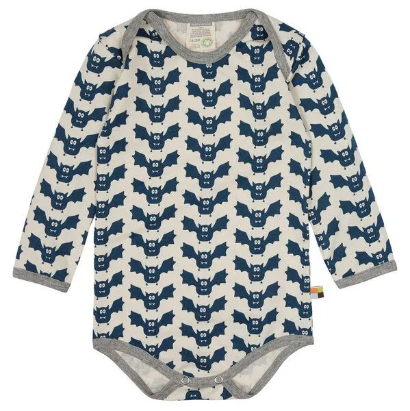 loud + proud loud + proud Baby Body Langarm, GOTS-zertifiziert, Ultramarin(blau), – Produktbild 1 von 2
