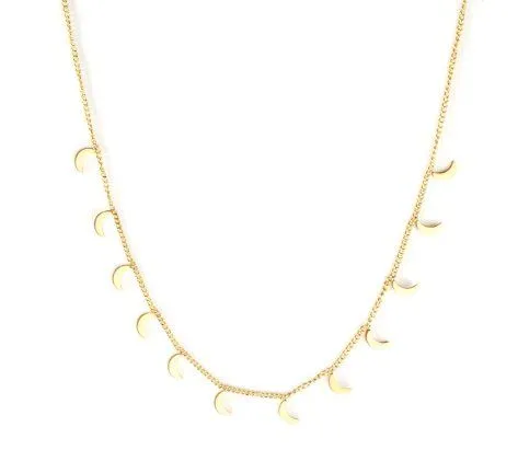 ELEKTROPULLI Elektropulli Feine Mond Kette, Gold, – Produktbild 1 von 1