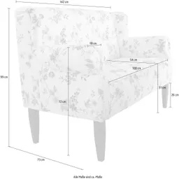 Home affaire 2-Sitzer Moro Küchensofa, bequem, Federkern, Breite 154cm – Produktbild 1 von 1