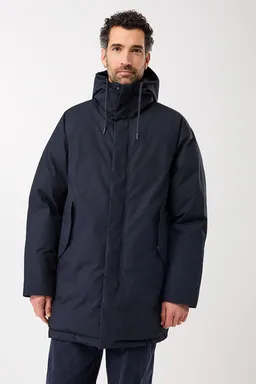 LangerChen LangerChen Herren vegan Parka Mit Kapuze Marineblau – Produktbild 1 von 1