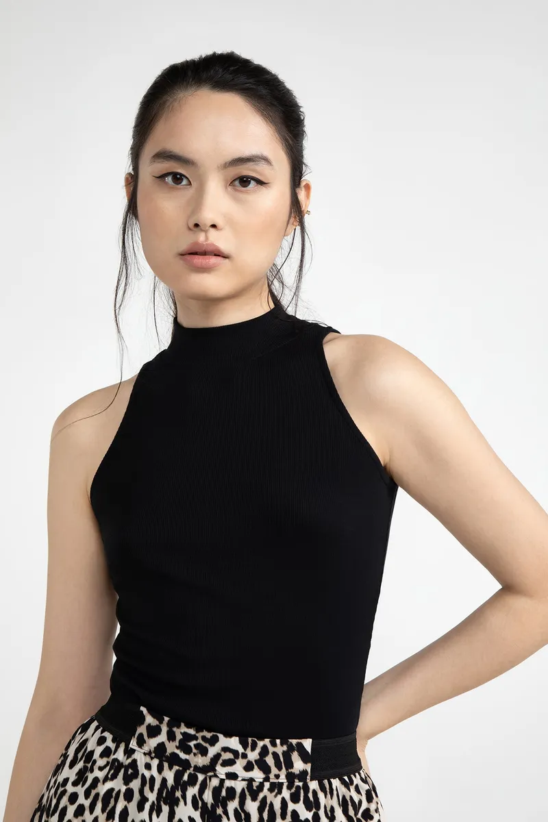 Lovjoi LOVJOI Damen vegan Top Melisandrine Black, Schwarz, – Produktbild 1 von 2