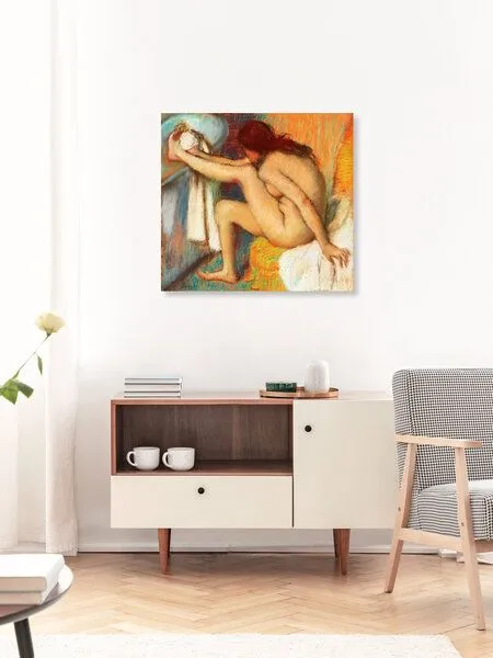 Photocircle Photocircle Poster / Leinwandbild - Edgar Degas: Frau kämmt sich die Haare – Produktbild 2 von 4