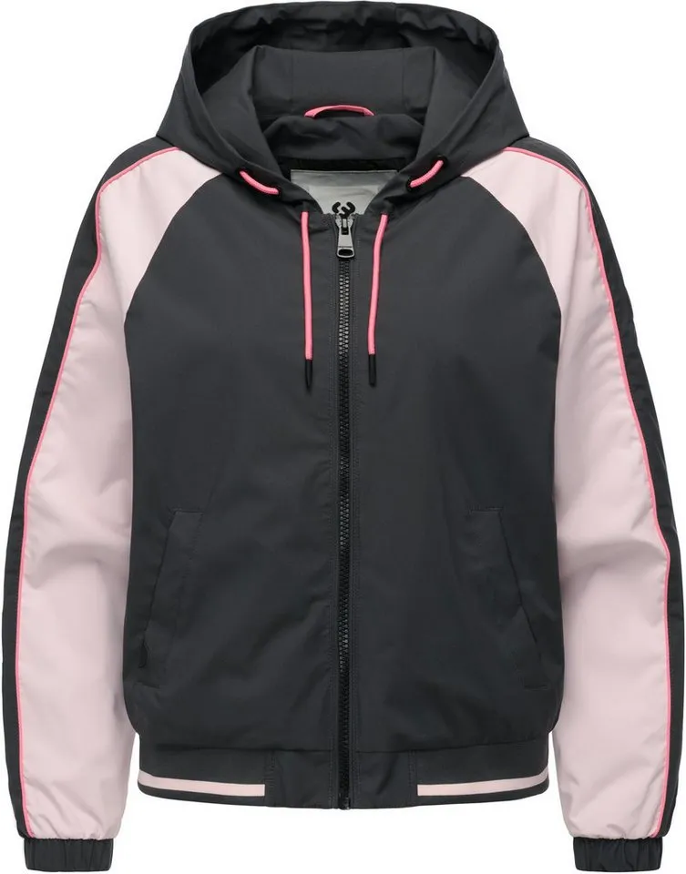 ragwear ragwear Outdoorjacke Nicandra Sporty YOUMODO Sportliche Übergangsjacke mit Kapuze, Grau, – Produktbild 2 von 4