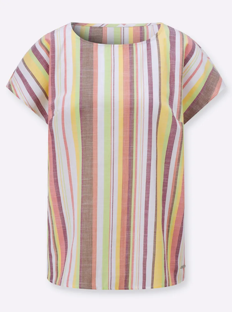 Witt Witt Gestreifte Bluse pistazie-ecru-gestreift, Pistazie-ecru-gestreift, – Produktbild 1 von 2