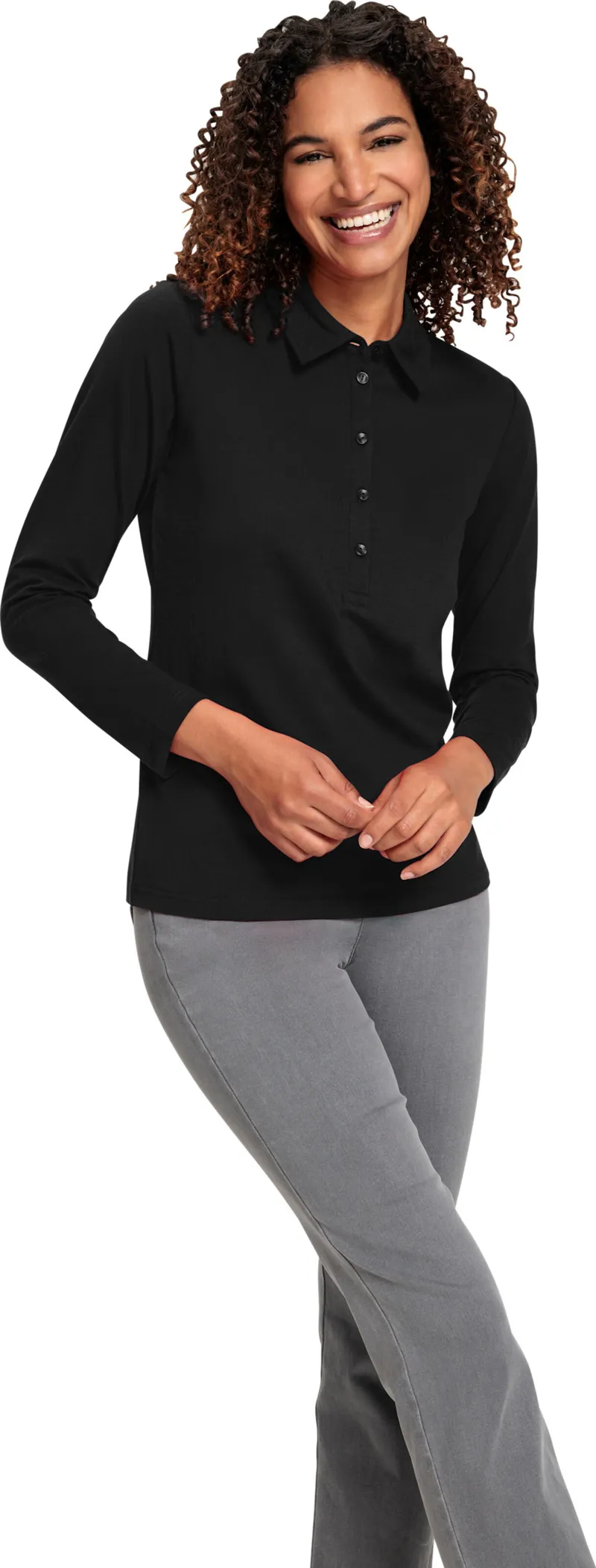 Witt Poloshirt schwarz, Schwarz, – Produktbild 2 von 2