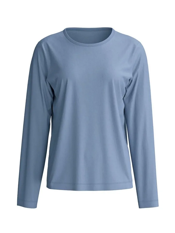 CALIDA CALIDA Pyjamaoberteil Sleep Over M&M weich, temperaturausgleichend, Rundhalsausschnitt, Grau, – Produktbild 2 von 5
