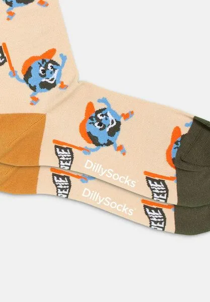 DillySocks DillySocks Socken „Geschenk Set Around The World 3er Set“, Black - blue - green - beige - orange, – Produktbild 3 von 4