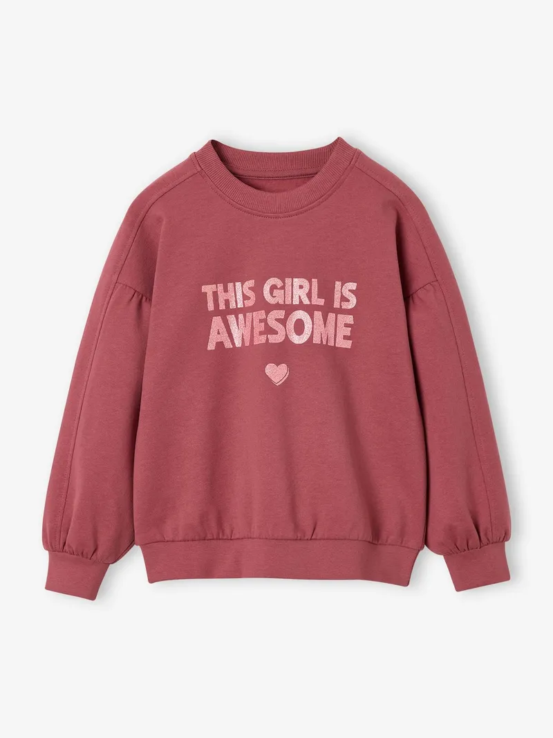 Vertbaudet Sweatshirt Mädchen, Malve, – Produktbild 3 von 4