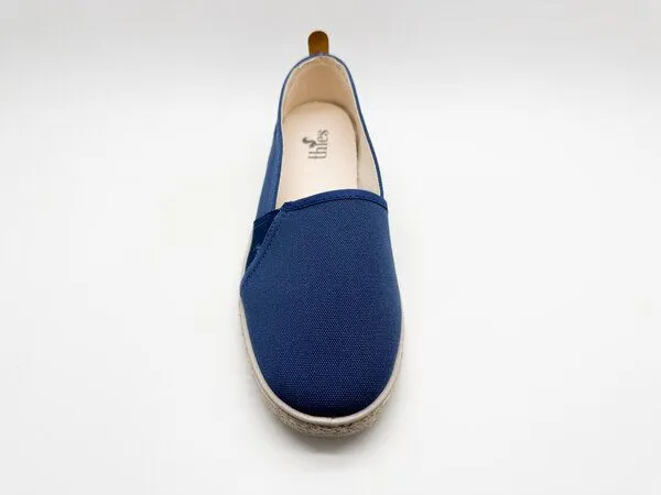 thies Veganer "thies ® Organic Cotton Espadrille" aus Biobaumwolle, Indigo (blau), – Produktbild 3 von 4