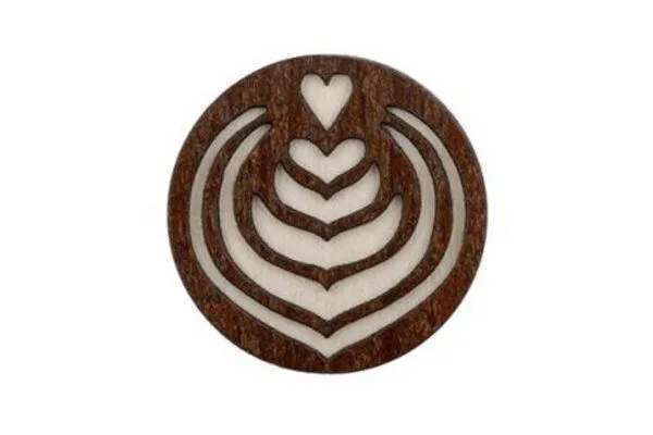 BeWooden BeWooden Holzbrosche Latte Art – Produktbild 1 von 4