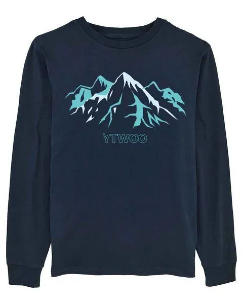 YTWOO YTWOO Herren Langarmshirt Bergland aus schwerer Baumwolle, Weiss, – Produktbild 3 von 3