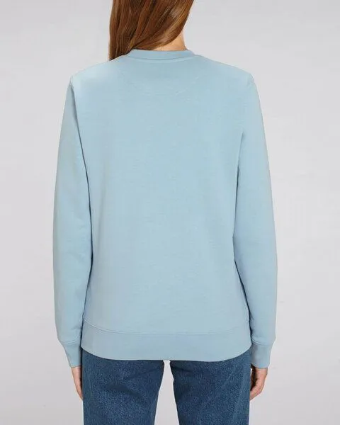Human Family Human Family Bio Unisex Rundhals-Sweatshirt - "Switch - Save Oceans" in 3 Farben, Hellblau, – Produktbild 4 von 4
