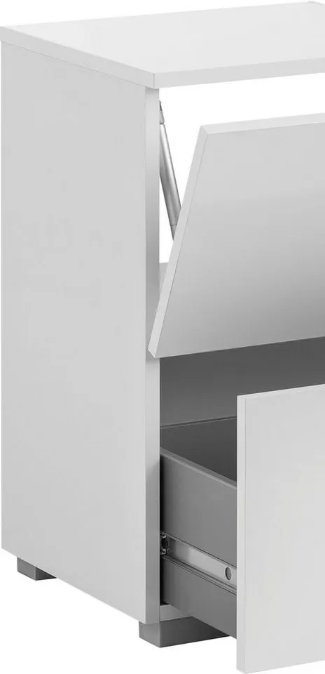 welltime Waschbeckenunterschrank Breite 60 cm, Weiß, – Produktbild 4 von 5