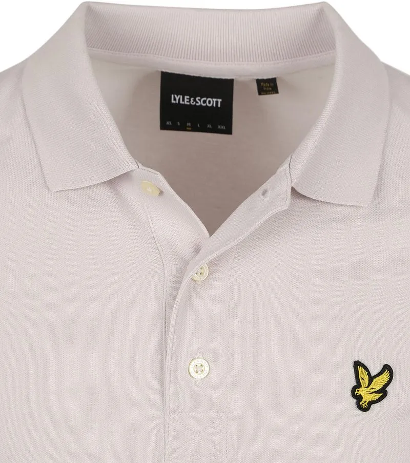 Lyle and Scott Lyle and Scott Poloshirt Lilac Mist - Größe L, Pink, – Produktbild 4 von 5