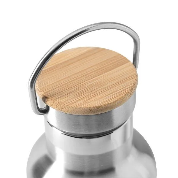 eTHikǝ eTHikǝ Doppelwandige Edelstahl-Wasserflasche mit Bambus-Deckel – Produktbild 4 von 4