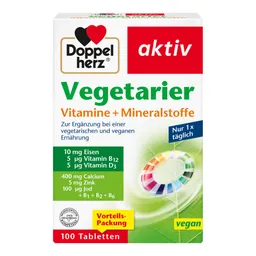 Doppelherz Doppelherz aktiv Vegetarier Vitamine + Mineralstoffe – Produktbild 1 von 1