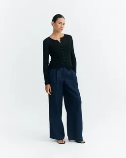 thinking mu Thinking MU Damen vegan Hose Molly Weites Bein Blau – Produktbild 1 von 1