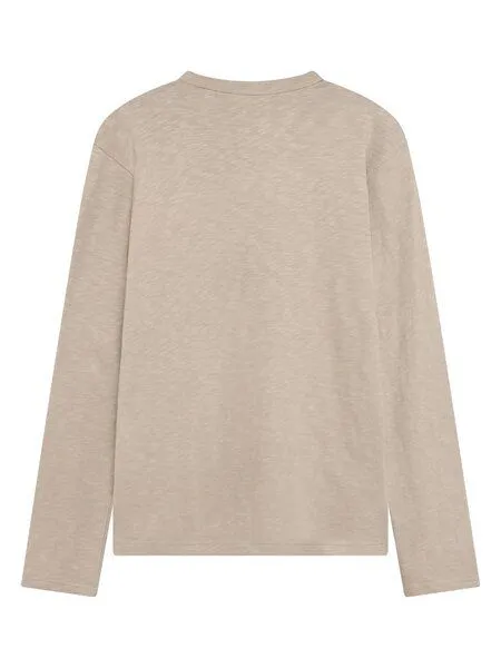 KnowledgeCotton Apparel KnowledgeCotton Apparel Herren Slub Long Sleeve, Light feather grey, – Produktbild 2 von 3