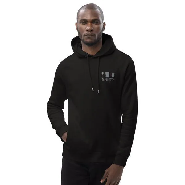 Coffee Fashion Coffee Fashion Barista Set Bestickter Bio Baumwoll Hoodie, Schwarz, – Produktbild 1 von 2