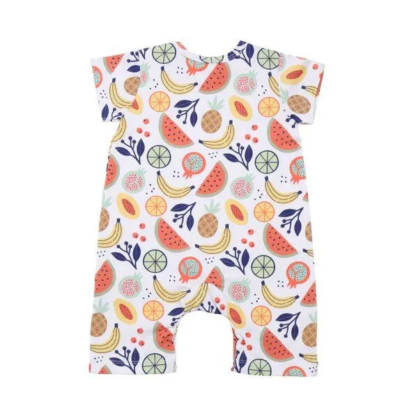 Walkiddy Öko Cheerful Fruits Beach Bodysuit - GOTS-Zertifizierte Bio-Baumwolle, Fairer Handel – Walkiddy, Mehrfarbig, – Produktbild 2 von 3