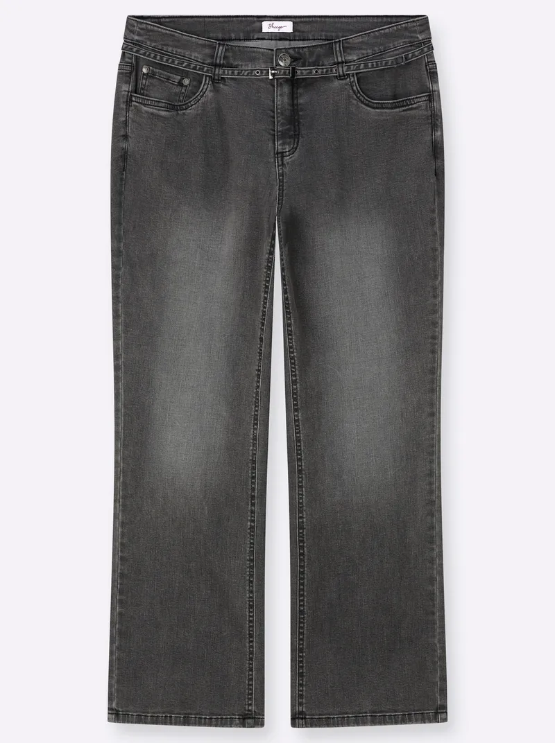 sheego Bootcut-Jeans grey-denim, Grey-denim, – Produktbild 2 von 2