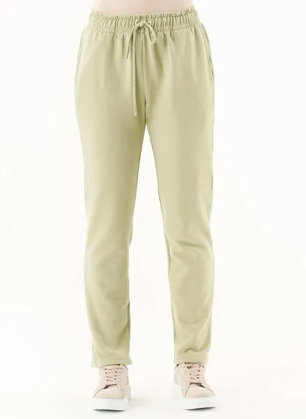 ORGANICATION ORGANICATION ESSENTIALS-PUREEN- Soft Touch Sweathose aus Bio-Baumwolle, Grün(sage green), – Produktbild 1 von 3