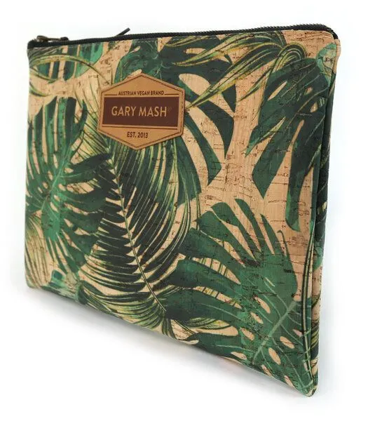 Gary Mash GARY MASH Kork Clutch Handtasche mit Palmenmuster – Produktbild 3 von 4