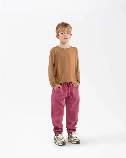 MATONA Matona Jogginghose für Kinder aus Bio-Baumwolle / Sweatpants, Fig, – Produktbild 3 von 4